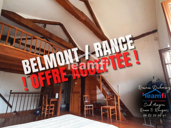 Maison de village avec terrasse à Belmont-sur-Rance - Idéal pour jeune couple