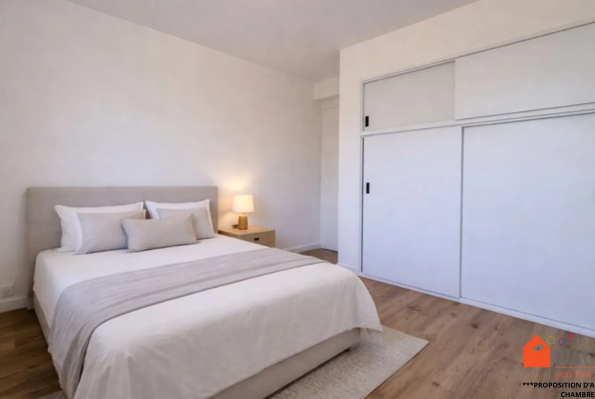 Appartement T3/T4 rénové de 69 m2 à Vénissieux proche Parc de Parilly 