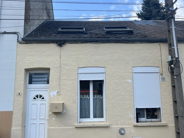 Maison louée de 48,43 m² au centre-ville de Le Cateau-Cambrésis, investissement rentable