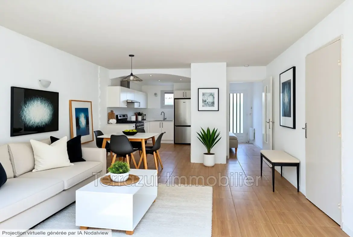 Bel appartement 3 pièces avec terrasse à Golfe-Juan, Côte d'Azur 