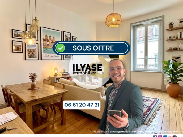 Appartement T2 à vendre au cœur de Chalon-sur-Saône - 45 m²
