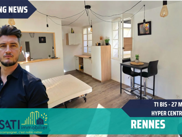 Investissez dans un T1 bis lumineux au cœur de Rennes