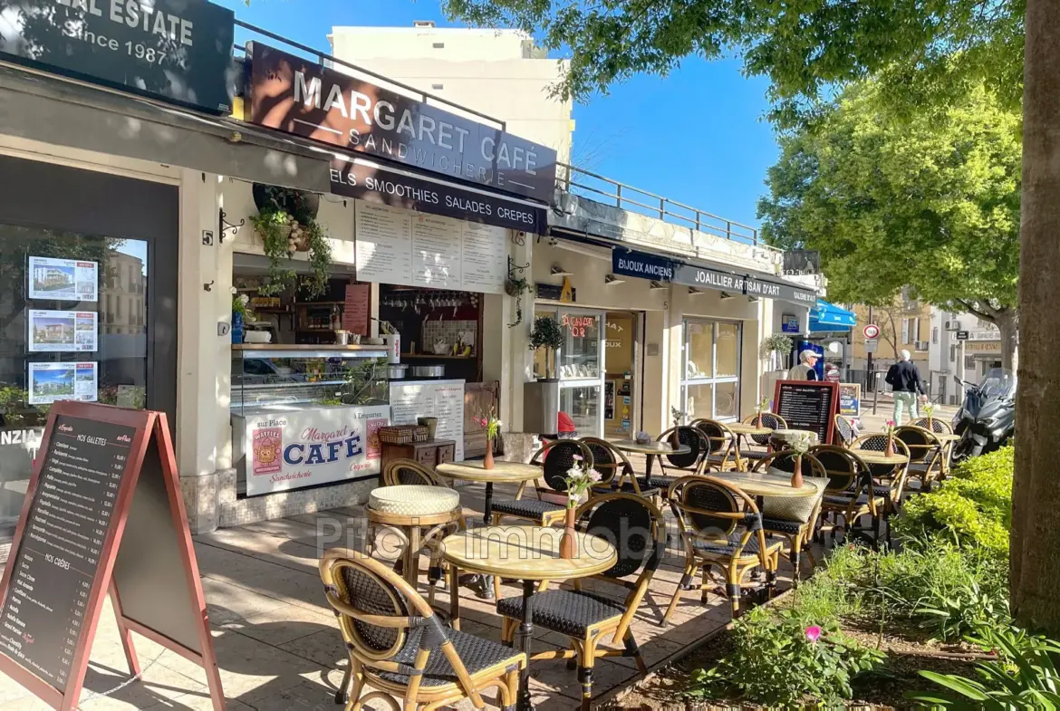Local commercial en vente à Antibes pour activité de petite restauration 