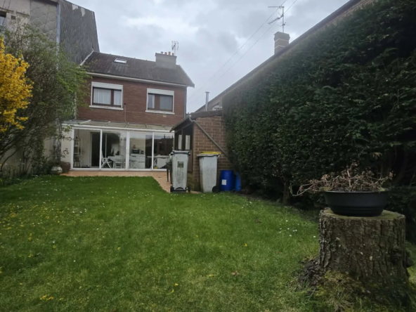 À vendre maison semi-individuelle à Auchal avec jardin et 2 garages