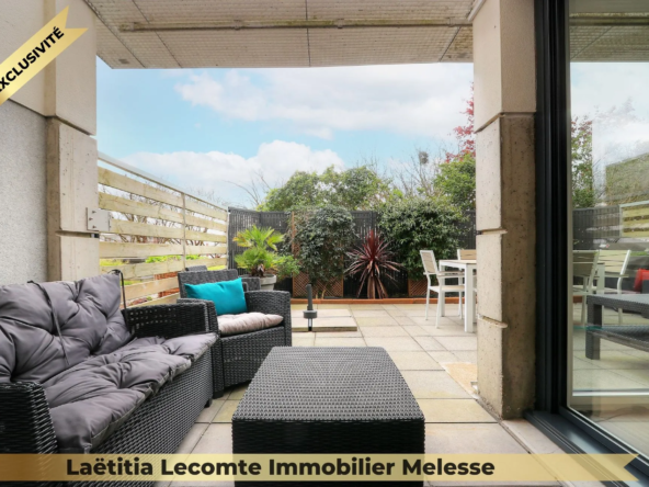 Duplex lumineux avec terrasse et garage à Saint-Jacques-de-la-Lande