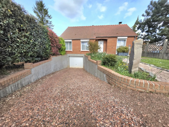Maison de plain-pied 122m² avec sous-sol et jardin à Evin Malmaison