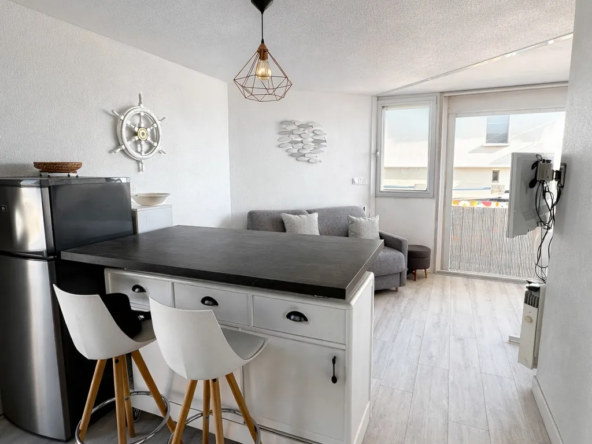 Appartement T1 cabine avec vue mer à Carnon – Investissement ou résidence secondaire