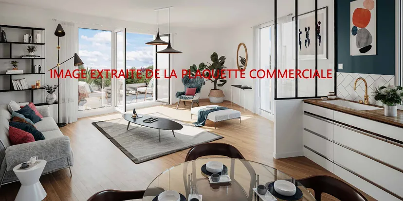 Appartement 2 pièces à Sevran avec TVA réduite, livraison 2028, surface 45,28 m² 