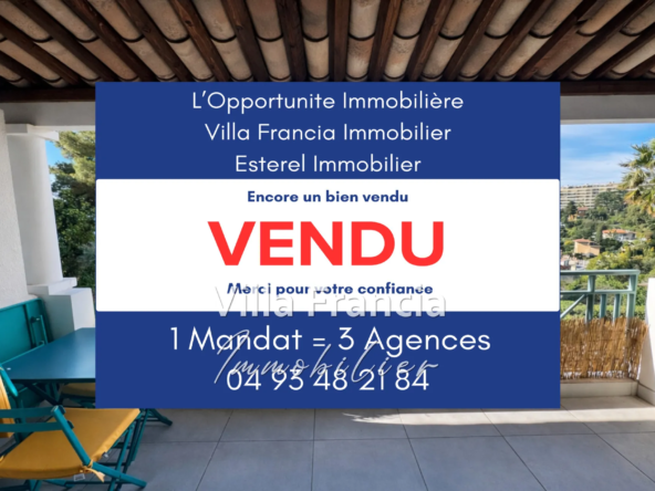 Bel appartement 2/3 pièces avec vue mer à Cannes, terrasse et piscine