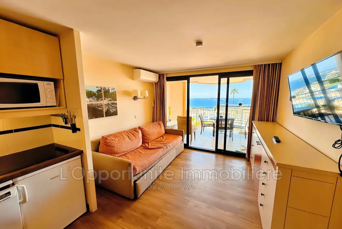 Appartement 2 pièces avec vue mer et terrasse à Cannes-la-Bocca 