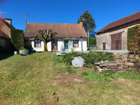 Maison en pierre plain-pied à Mialet avec grand terrain et cadre paisible
