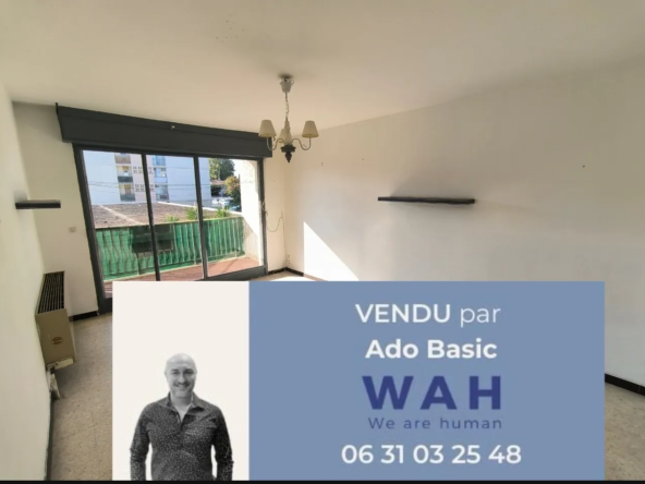 Charmant appartement T2 à Lunel - 53 m², terrasse sud, cave, à rénover