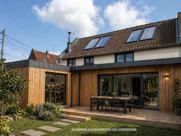 Maison à rénover avec fort potentiel à Amiens - 147 m2 et jardin de 230 m2