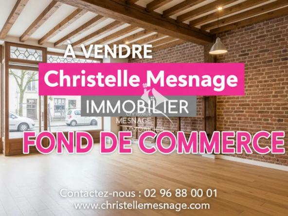 Fonds de commerce de 65 m² à vendre en centre historique de Dinan
