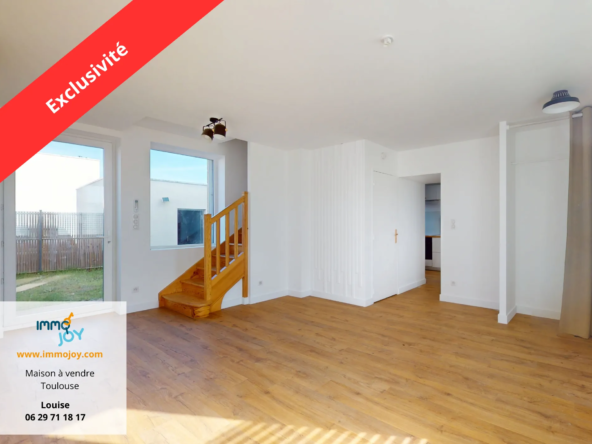 Belle maison rénovée de 77 m² avec jardin et garage à Toulouse Lalande