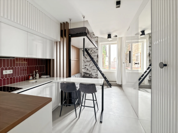 Studio meublé en centre-ville de Trévoux avec rentabilité de +13 %