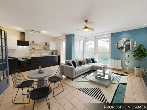 Appartement 5 pièces de 95 m² avec terrasse, garage et parking à Tournefeuille Lardenne