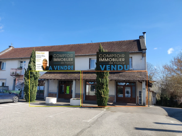 Local commercial à vendre à Vezeronce Curtin - 95 m² lumineux avec terrasse