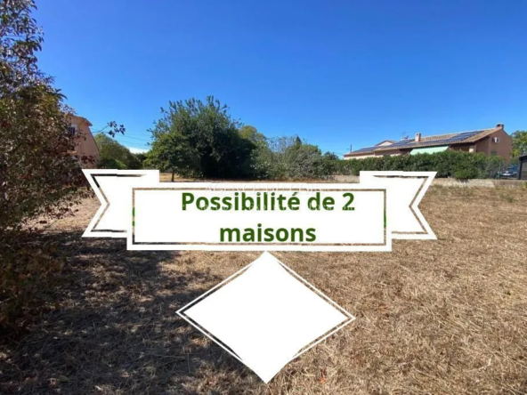 Terrain constructible de 1067 m² au Muy pour bâtir deux maisons - Opportunité rare