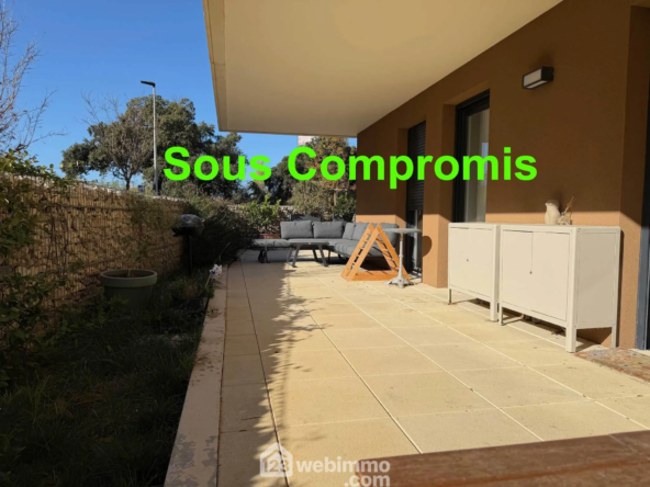 À vendre appartement T3 avec terrasse et jardin à Castries – Proche Montpellier
