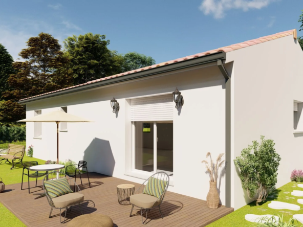 Maison neuve 3 chambres à Creysse sur terrain de 1600 m² avec équipement moderne