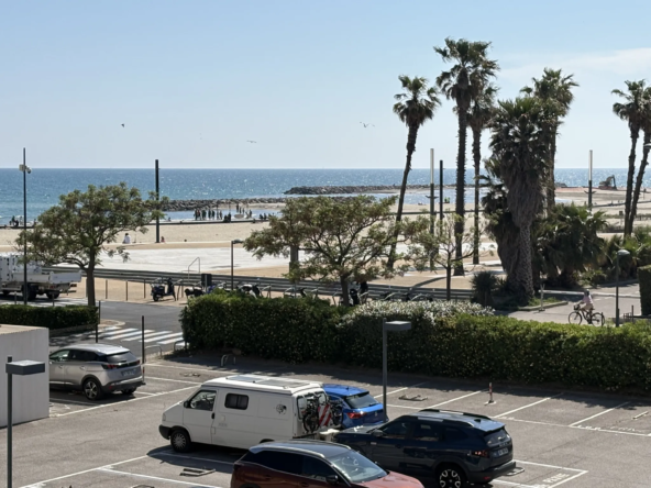 T2 à Sète avec vue imprenable sur la mer et parking
