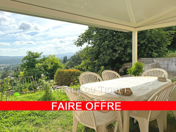 Achat appartement 2 pièces avec jardin et vue panoramique à Montauroux