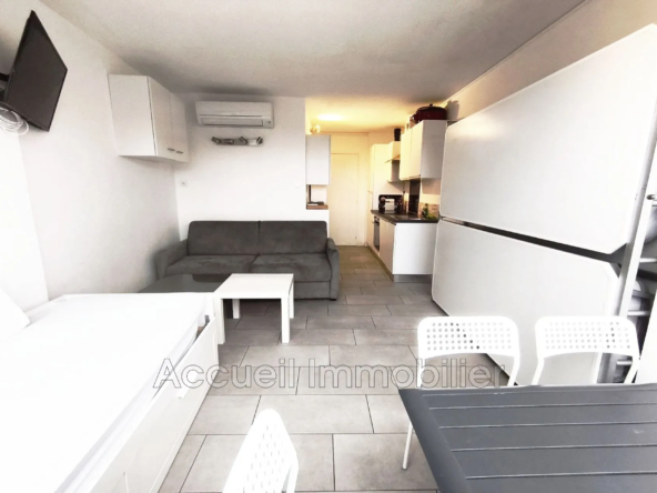 Studio meublé avec vue port à Port Camargue – Résidence sécurisée