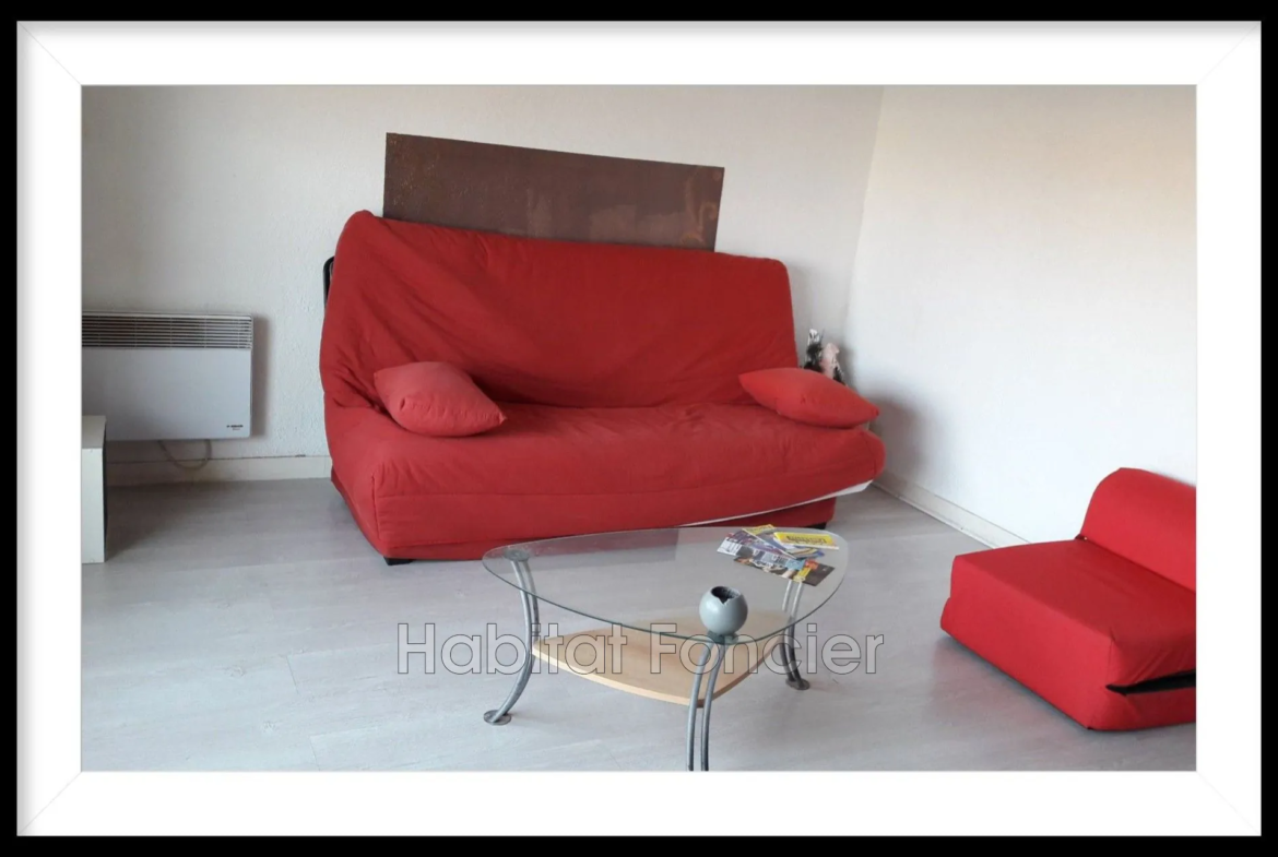 Studio de 24 m² avec balcon et parking à Canet-en-Roussillon 