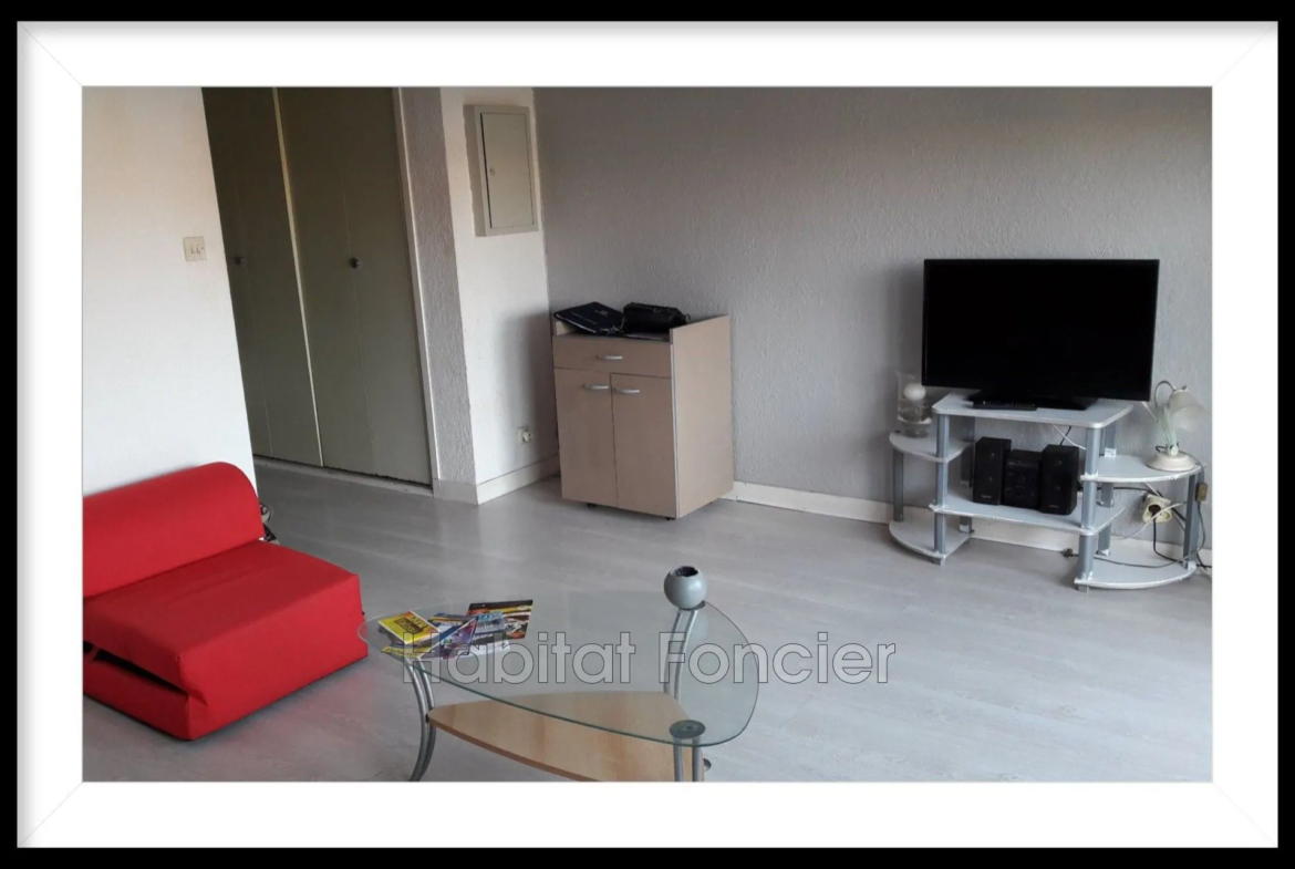 Studio de 24 m² avec balcon et parking à Canet-en-Roussillon 