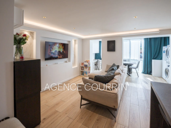 Appartement 2 pièces rénové à Pégomas avec garage et loggia, classe énergétique B