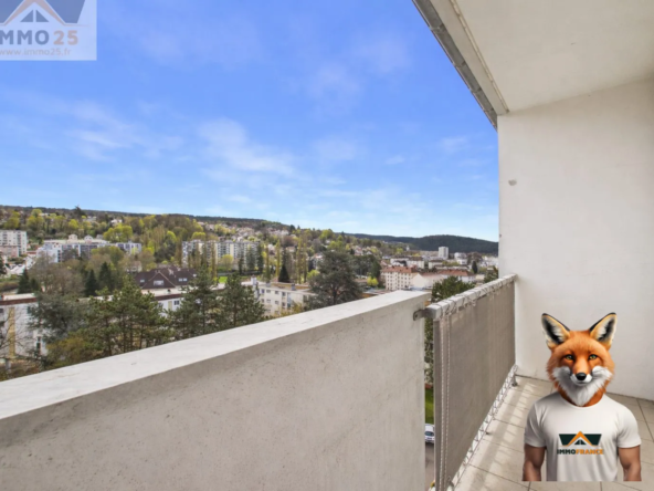 Appartement T3 lumineux au 8ème étage avec ascenseur et balcon à Besancon