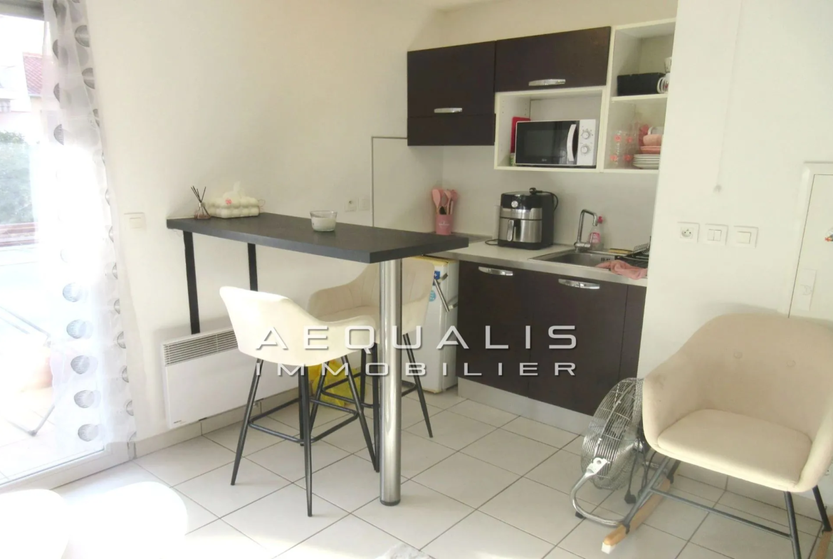 Studio à vendre à Saint-Laurent-Du-Var avec parking et locataire en place 