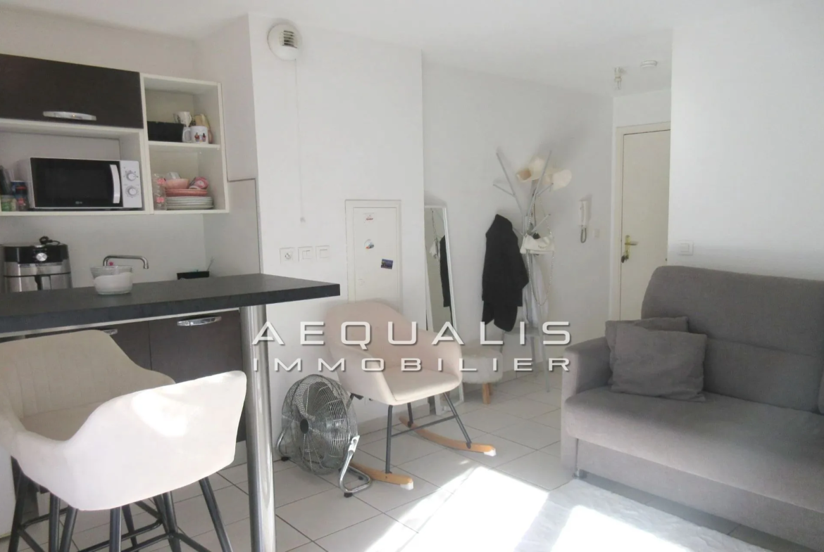 Studio à vendre à Saint-Laurent-Du-Var avec parking et locataire en place 