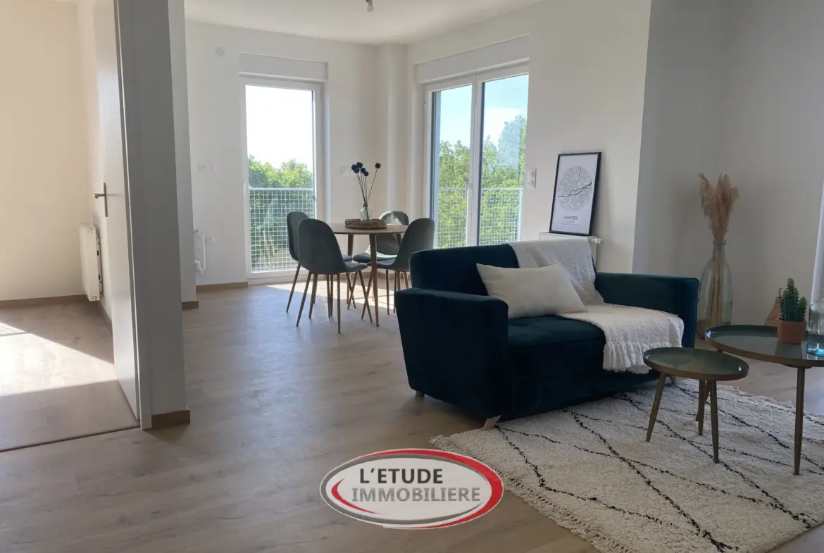 Appartement T4 neuf à Nantes proche Carquefou avec loggia plein sud 