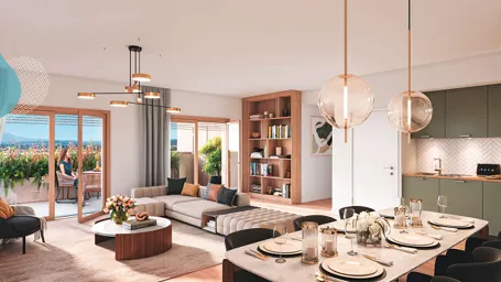 Appartement T2 neuf avec terrasse et jardin à Saint-Fargeau-Ponthierry en vente en 2026