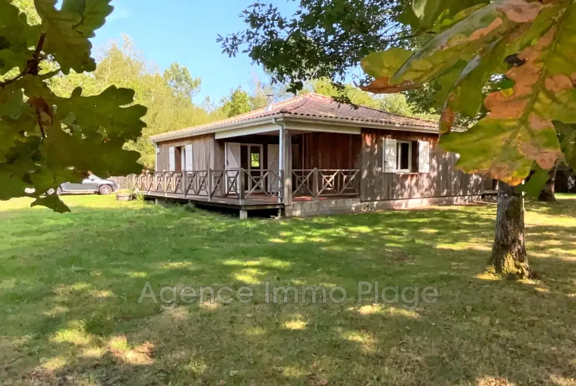 À vendre maison en bois de 80 m² proche de l'océan à Grayan-et-l'Hospital 