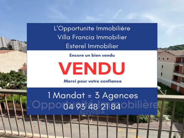 Vente appartement 3 pièces à Vallauris avec terrasse et ascenseur