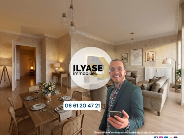 Appartement T4 de 75 m² avec balcon et cave à Chalon-sur-Saône
