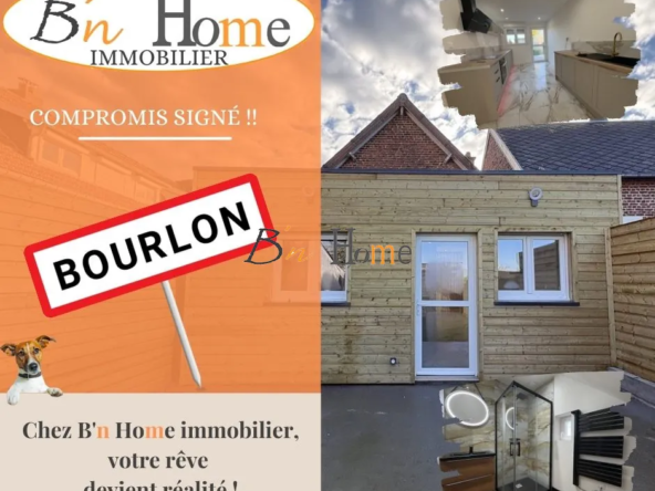 Maison individuelle entièrement rénovée à Marquion, 2 chambres, jardin, secteur calme