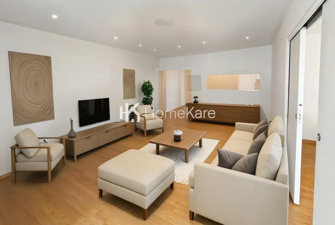 Appartement traversant lumineux de 95 m² à Toulouse secteur Chapitre / Bagatelle 