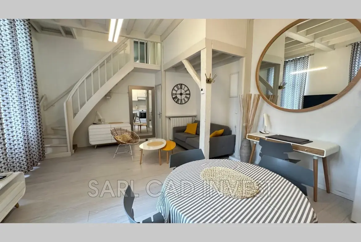 Magnifique duplex 40 m² dans l'hyper centre de Tours avec parking et cave 