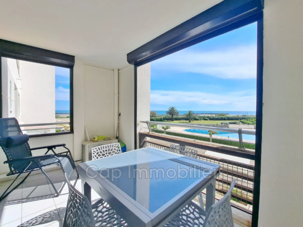 Appartement 2 pièces en front de mer avec loggia à Rochelongue, Cap d'Agde