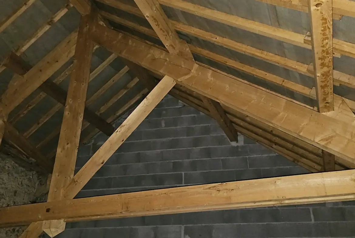 Grandes combles de 160 m2 à Corps (Isère) avec possibilité d'appartement T5 