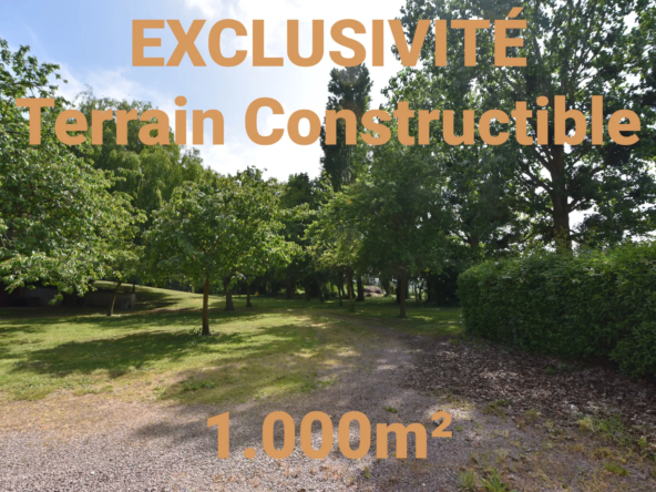 Terrain constructible de 1000 m² à Sainte Honorine du Fay, proche d'Evrecy