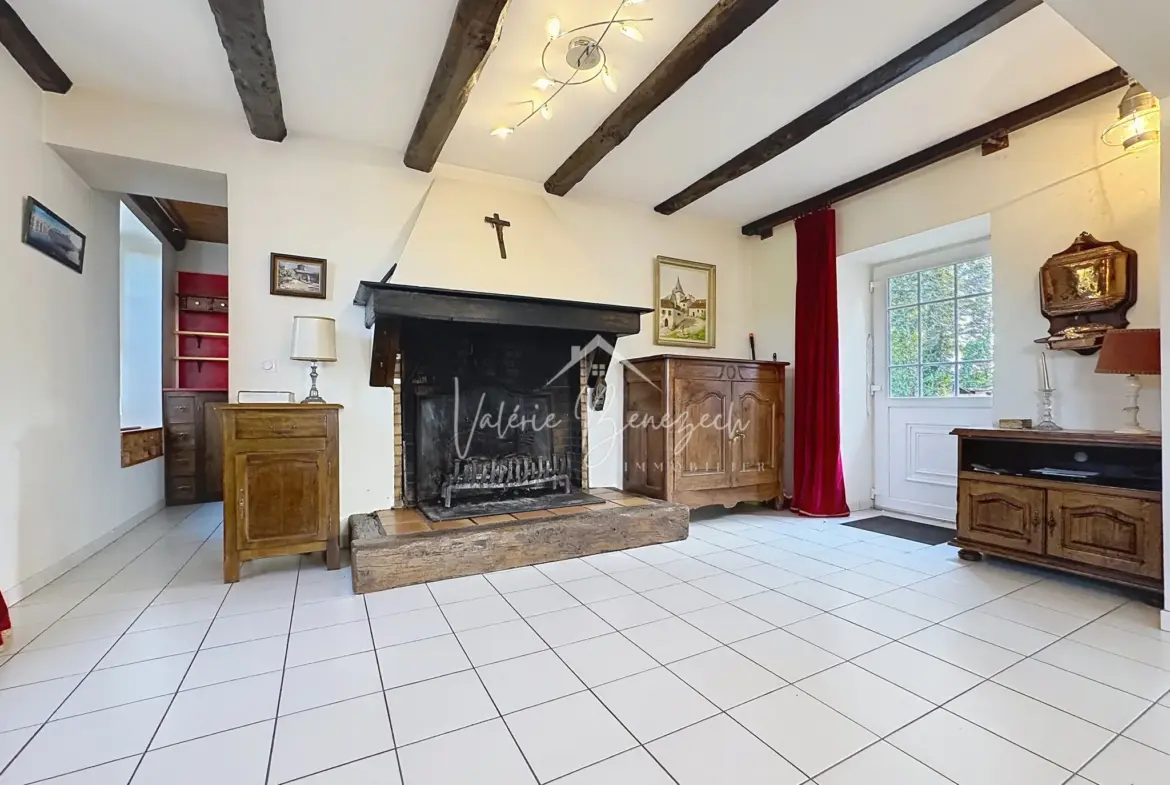 Maison en pierres authentique à Vabres l'Abbaye avec jardin et double garage 