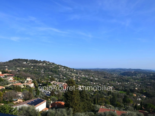 Appartement 3 pièces avec vue mer à Magagnosc, dernier étage, garage et cave