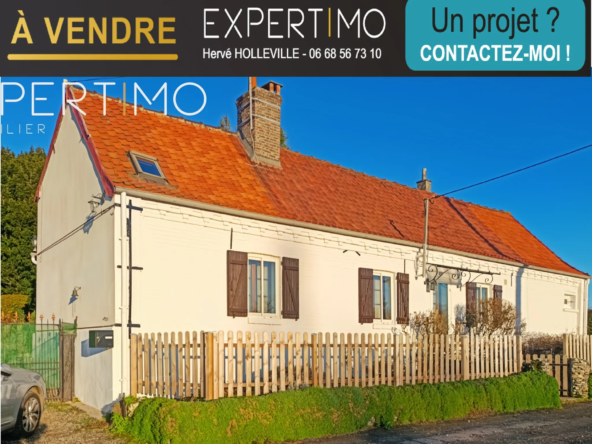 Maison de style longère avec grand terrain à Régnière-Écluse proche forêt de Crécy