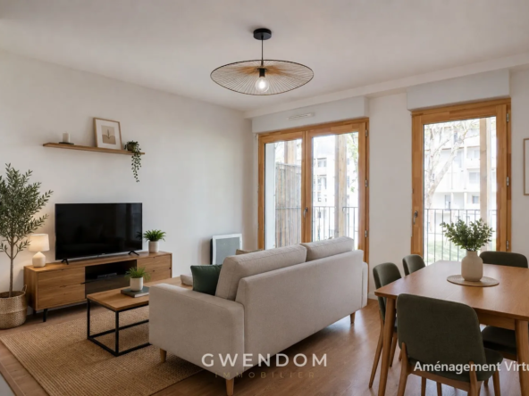 Appartement T2 neuf 43 m² avec terrasse à Torcy en vente