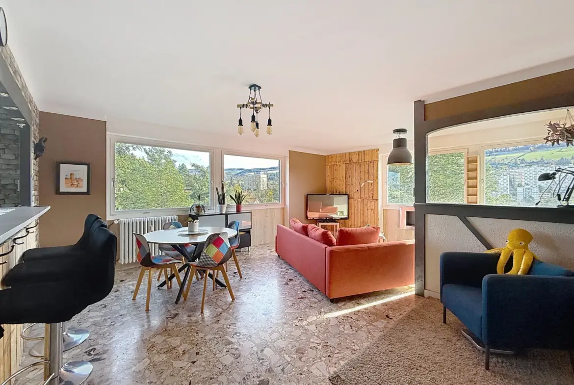 Vente appartement T4 lumineux et calme à Haut Fauriel, Saint-Étienne 